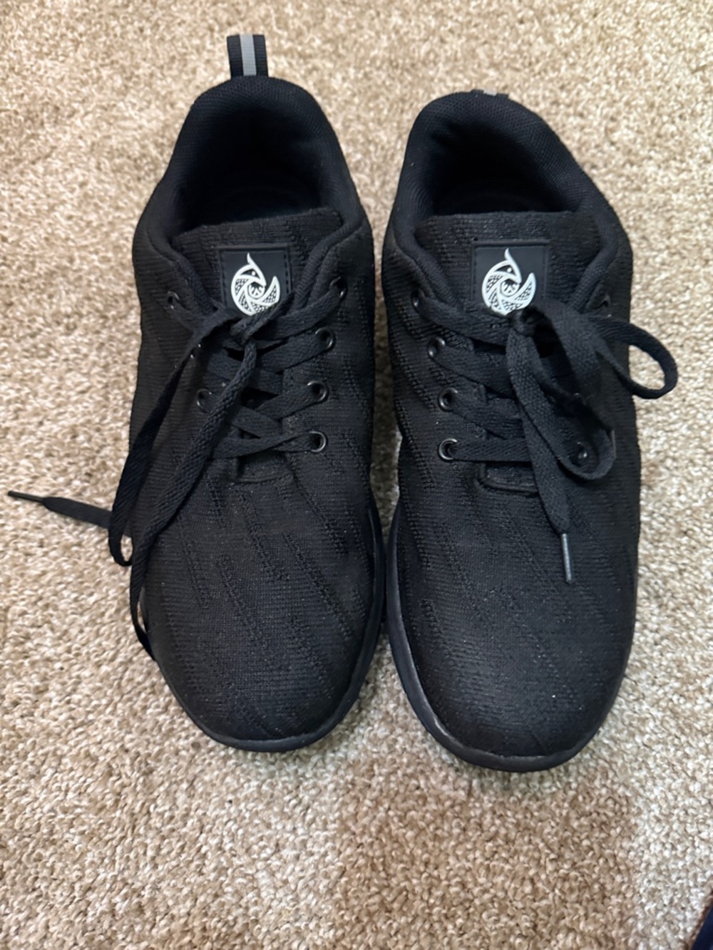 Men's Black Lightweight Casual Sneakers